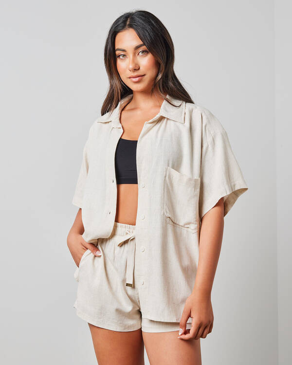 Mooloola Nora Hawaii Short Sleeve Shirt for Womens
