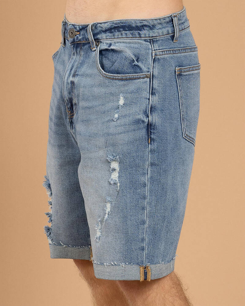 Lucid Qualify Denim Walk Shorts for Mens