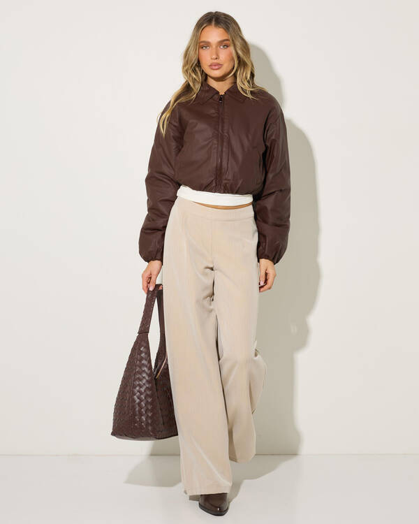 Ava And Ever Sassy Faux Leather Jacket for Womens