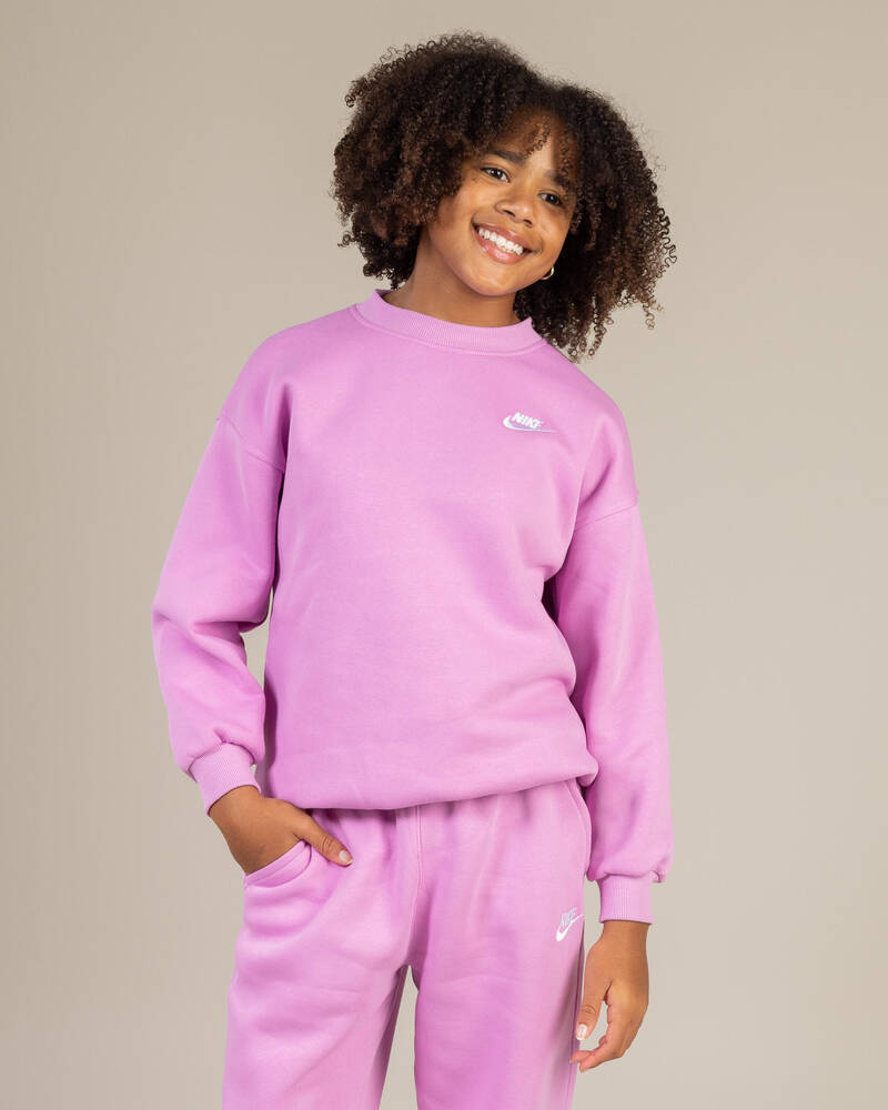 Nike Girls' Oversized Crew Sweater for Womens