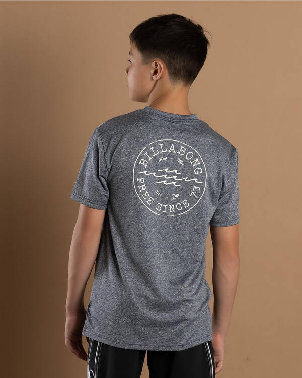 Billabong Boys' Big Wave Daz Short Sleeve Rash Vest for Mens