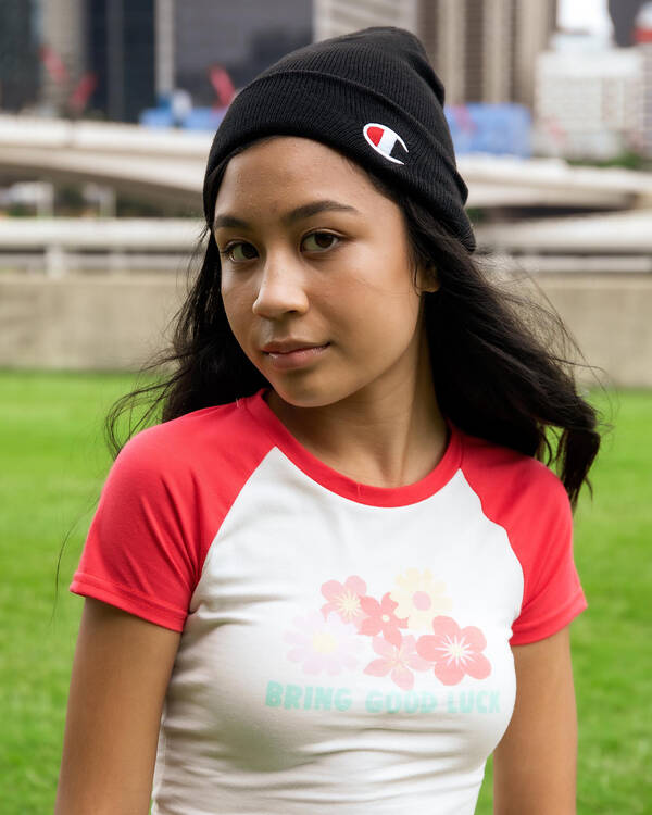 Champion Girls' C Logo Beanie for Womens