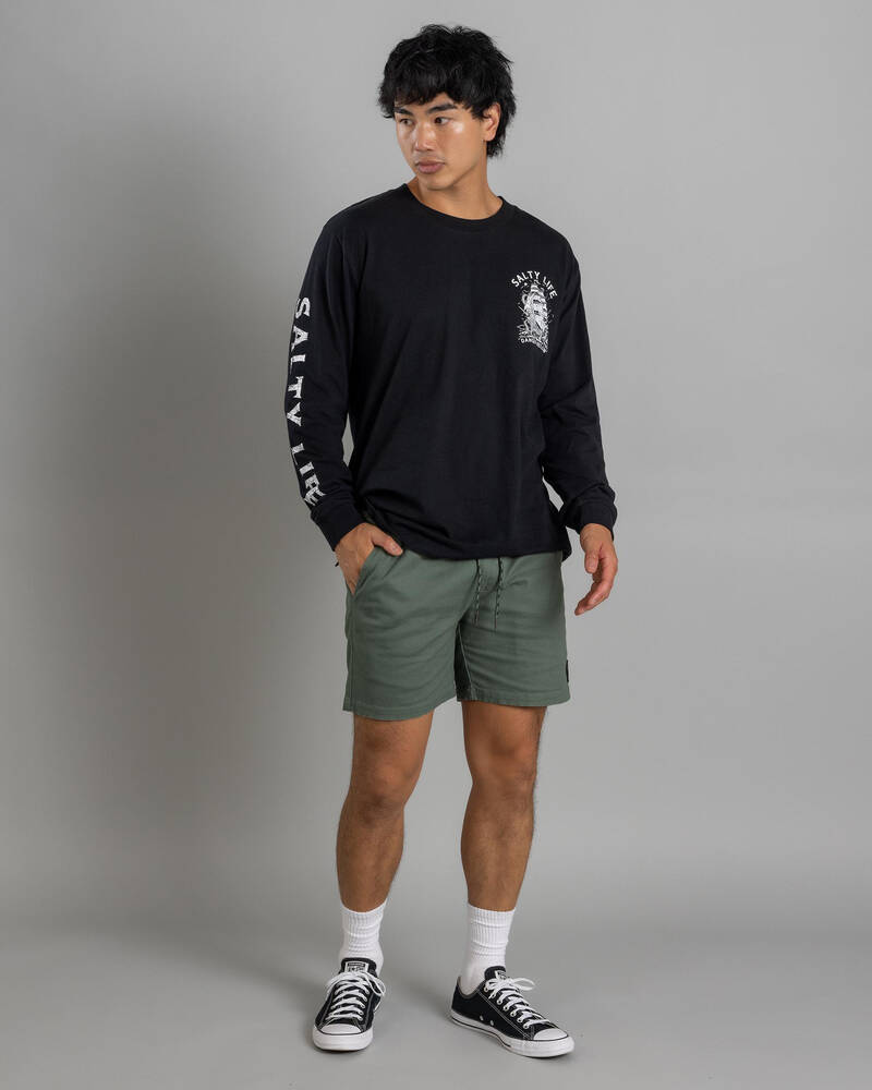 Salty Life Vision Elastic Waist Shorts for Mens