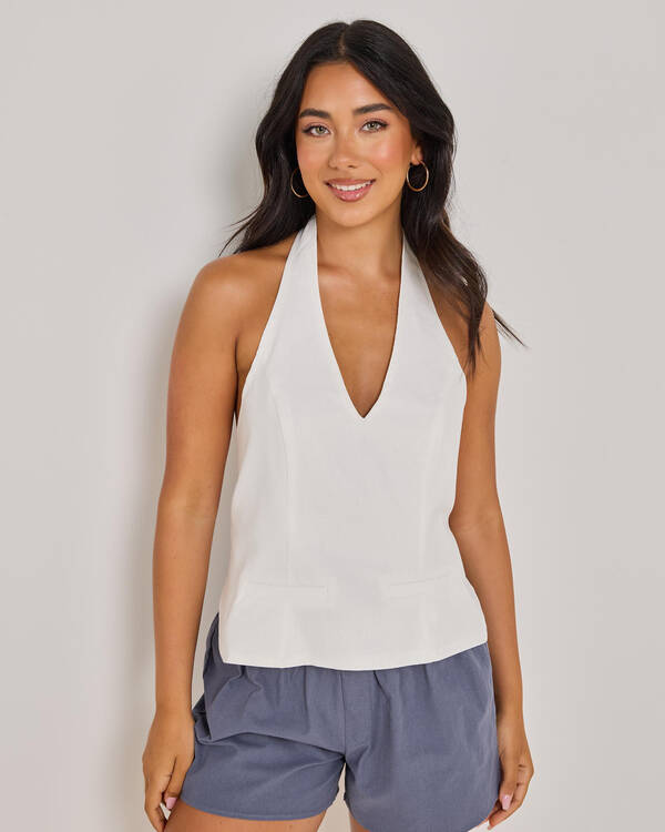 Mint Vanilla Jayda Halter Top for Womens
