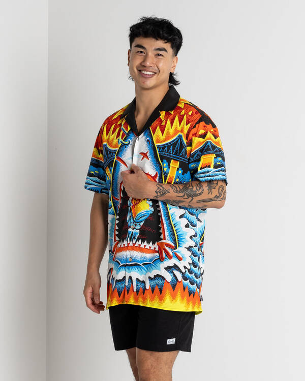 Milton Mango Jaws Short Sleeve Shirt for Mens