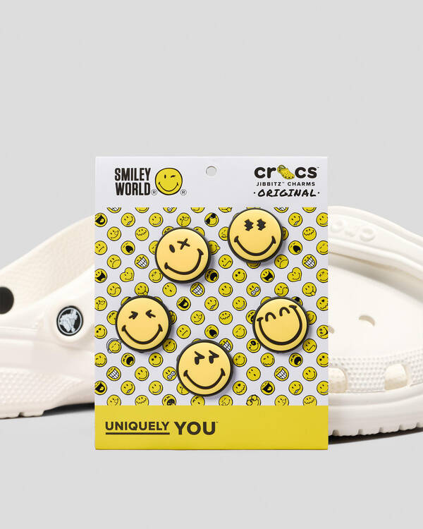 Crocs Smileyworld Jibbitz 5 Pack for Unisex