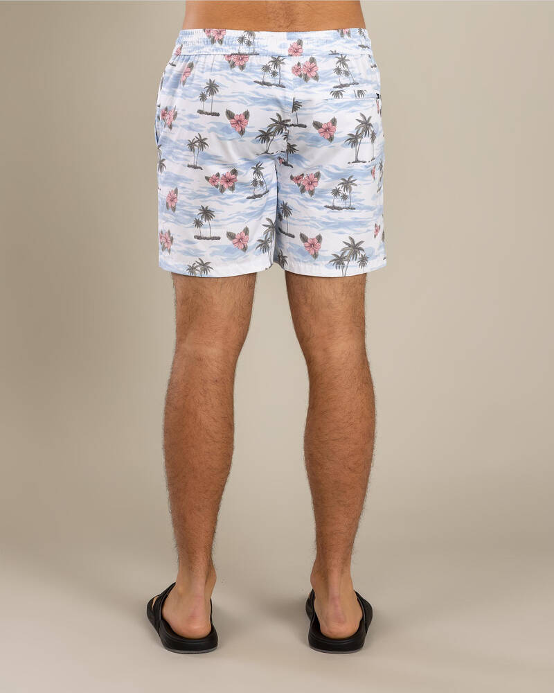 Lucid Floretta Elastic Waist Board Shorts for Mens