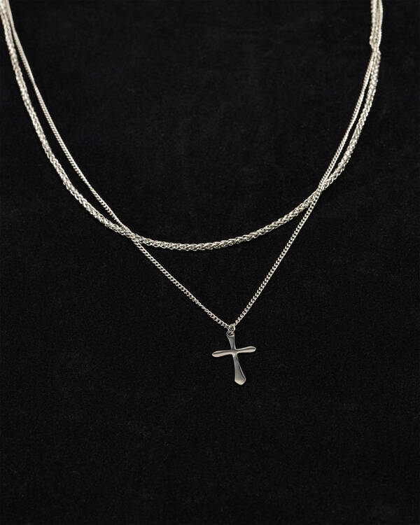 REPUBLIK Combo Cross Necklace for Mens
