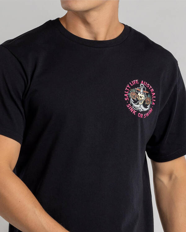 Salty Life Sink or Swim T-Shirt for Mens