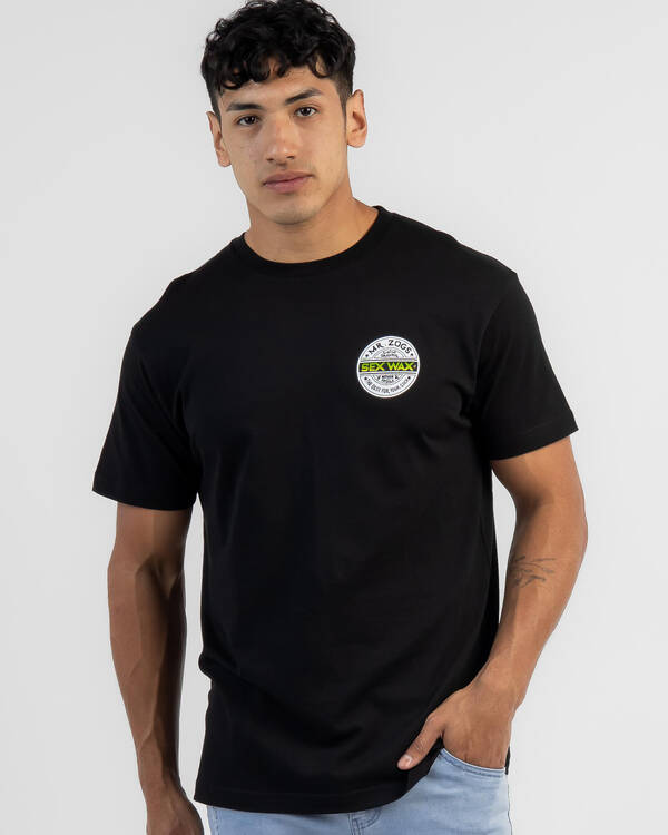 Sex Wax Word Fade Green T-Shirt for Mens