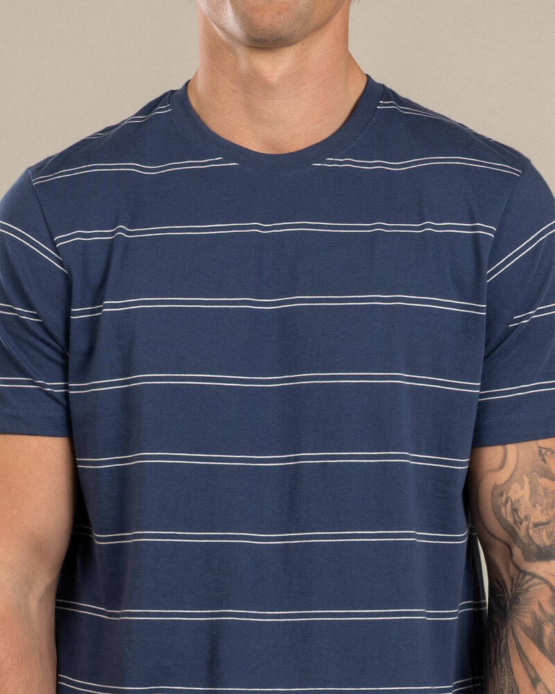 Rip Curl Plain Stripe T-Shirt for Mens