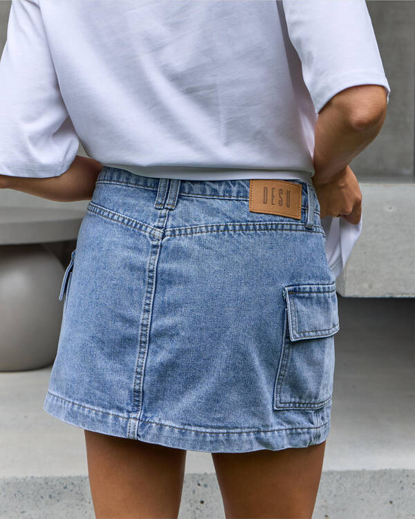 DESU Stella Denim Cargo Skirt for Womens