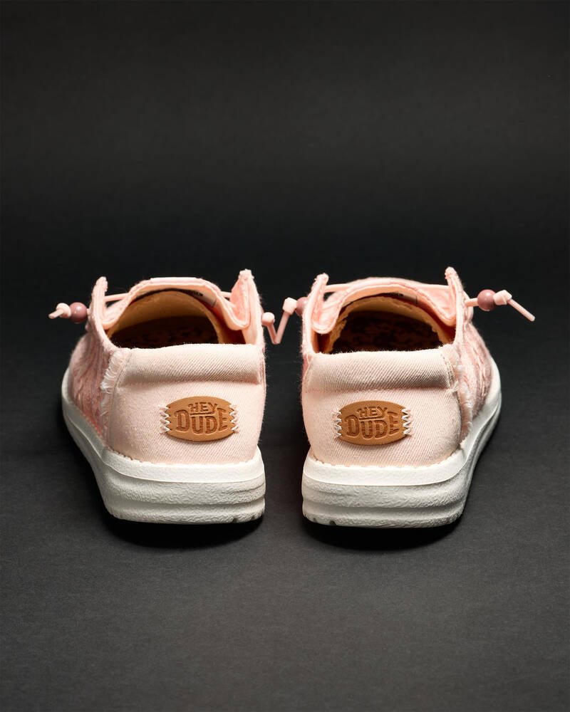 HEYDUDE Wendy Crochet Lace Shoes for Womens