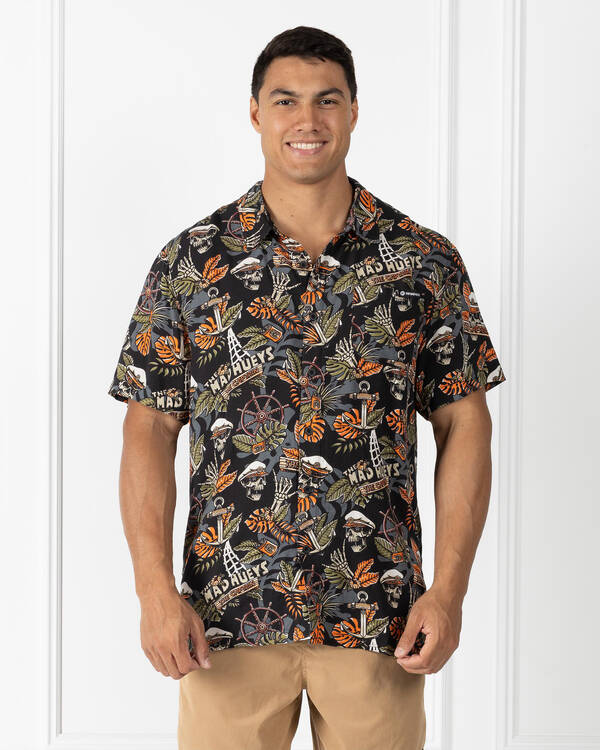 The Mad Hueys The Island Captain Short Sleeve Shirt for Mens