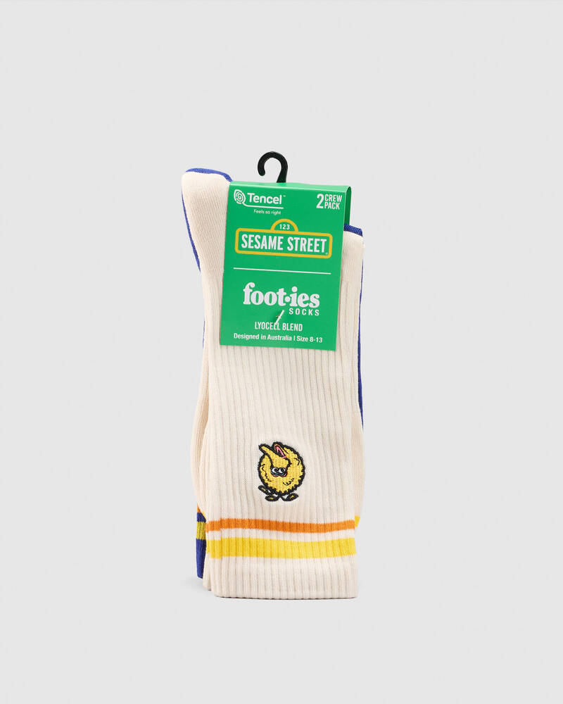 FOOT-IES Big Bird Sneaker Sock 2 Pack for Mens
