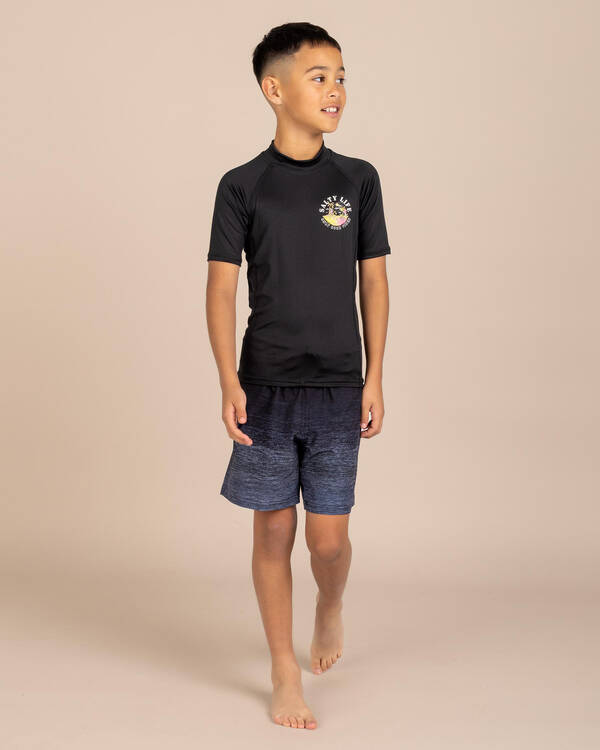 Salty Life Boys' Good Vibes Short Sleeve Rash Vest for Mens
