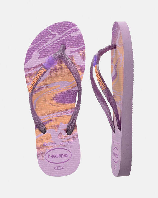 Havaianas Kids' Slim Glitter Thongs for Womens
