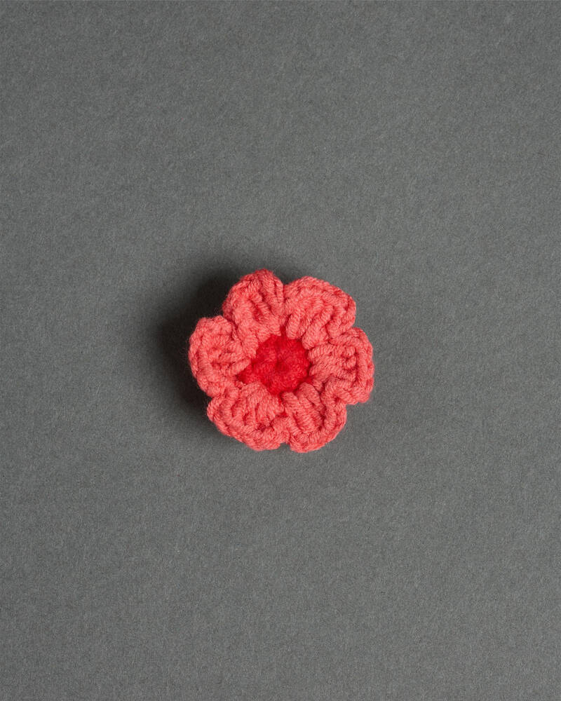 Crocs Pink Crochet Flower Jibbitz for Unisex