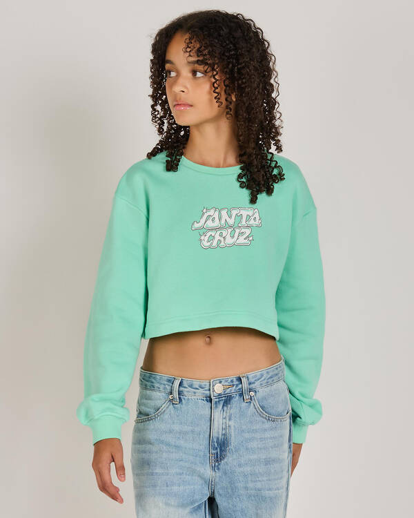 Santa Cruz Girls' Glint Stack Front Sweatshirt for Womens
