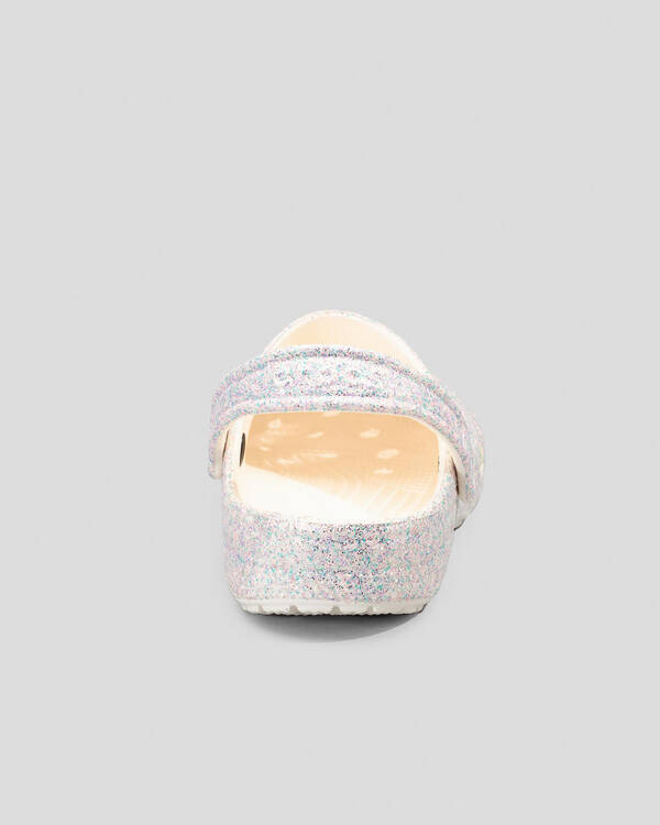 Crocs Kids' Classic Glitter Clogs for Unisex