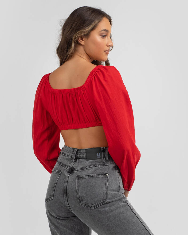Ava And Ever Indigo Top for Womens