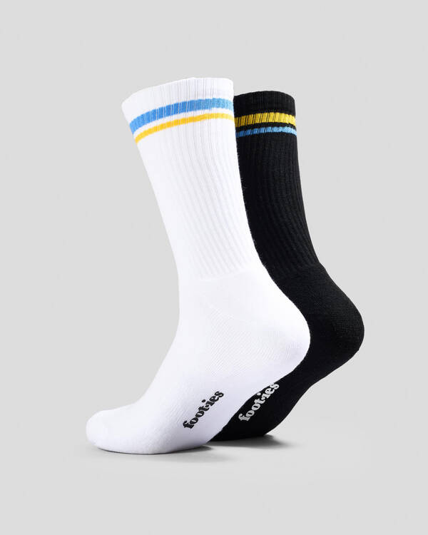 FOOT-IES Worksite Tools Sneakers Socks 2 Pack for Mens
