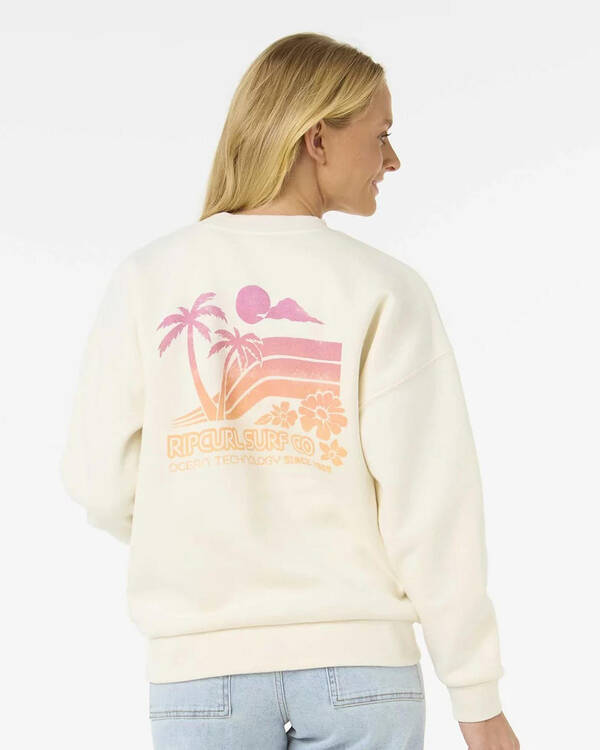 Rip Curl Ocean Tech Heritage Crew Sweatshirt for Womens