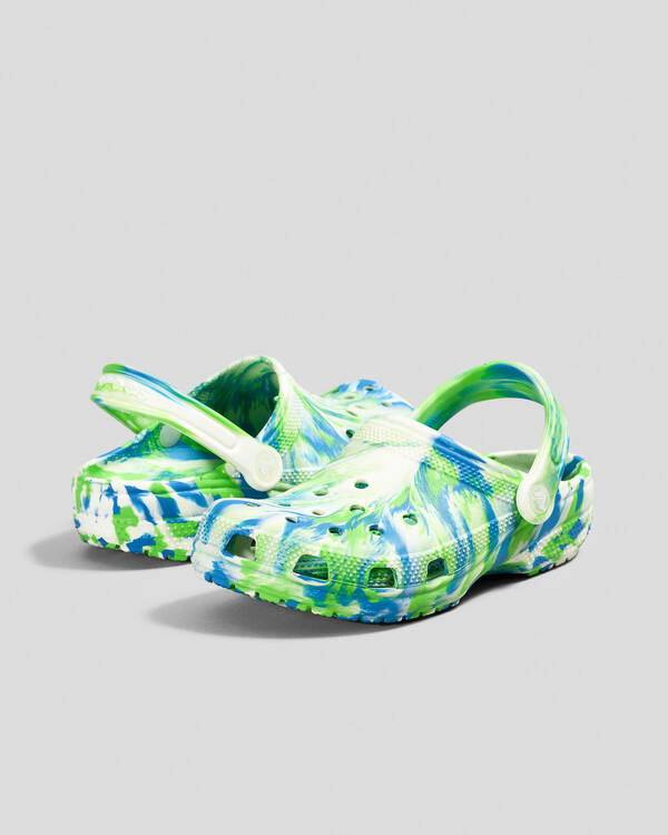 Crocs Kids' Marble Classic Clogs for Unisex
