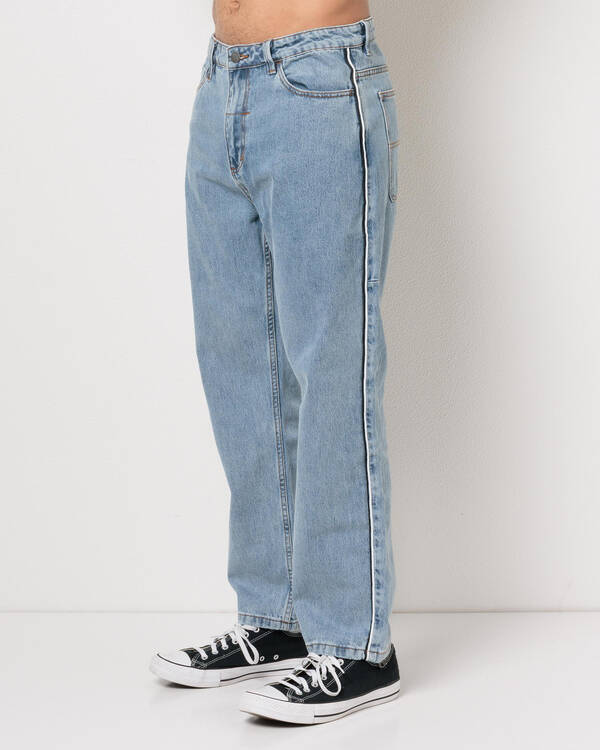 Thrills Heavy Voltage Slacker Relaxed Denim Jeans for Mens