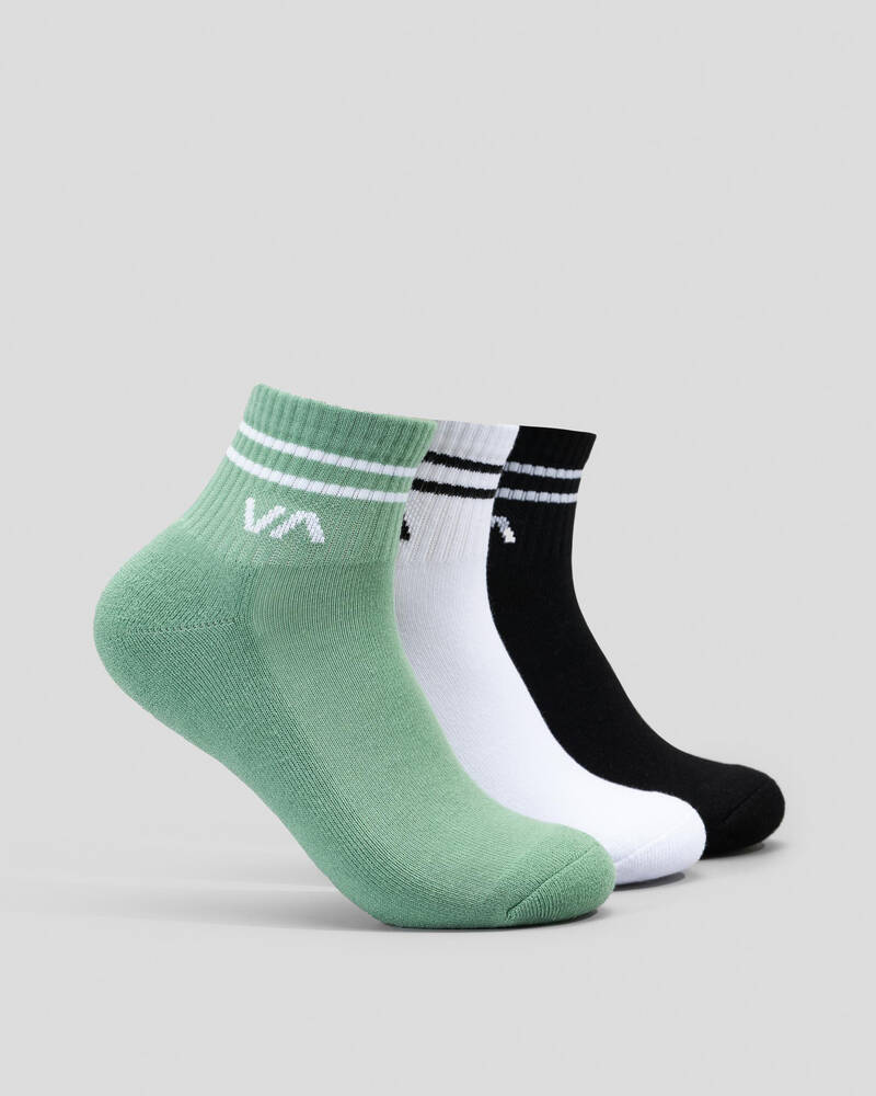 RVCA Women's VA Mini Crew Sock Pack for Womens