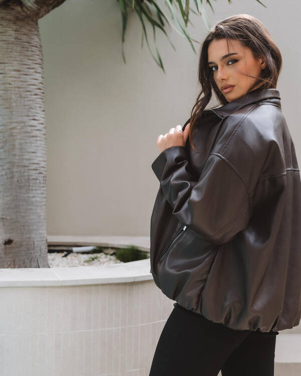 Ava And Ever Halo Faux Leather Jacket for Womens