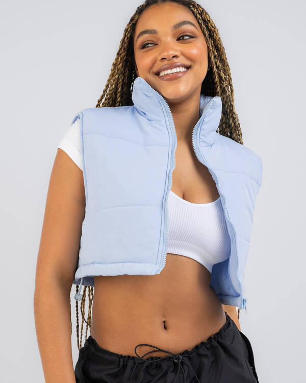 Into Fashions Snow Season Puffer Vest for Womens
