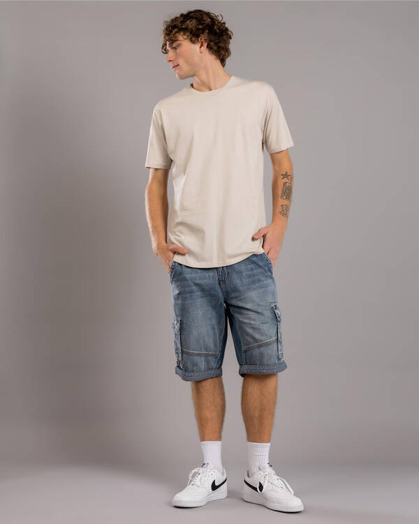 Lucid Viable Denim Walk Shorts for Mens