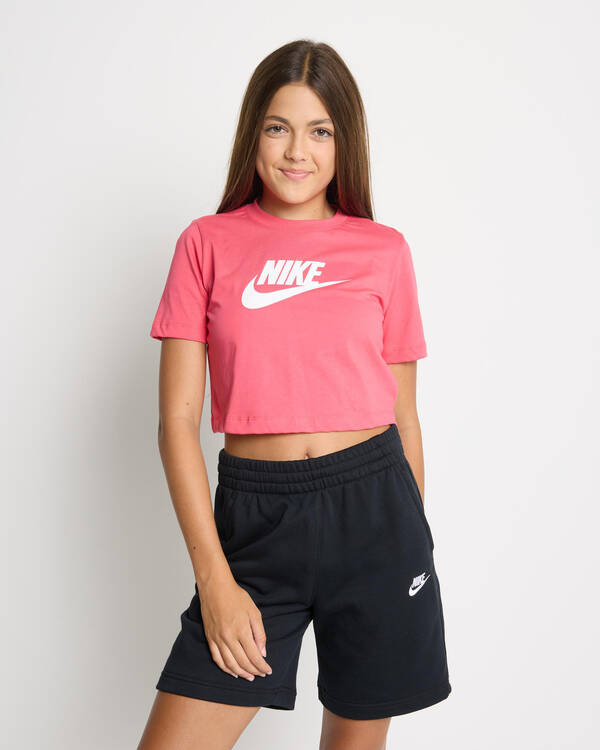 Nike Girls' Sportswear Crop Futura T-Shirt for Womens