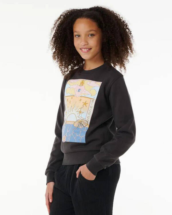 Rip Curl Girls' Summer Solstice Art Crew Sweatshirt for Womens