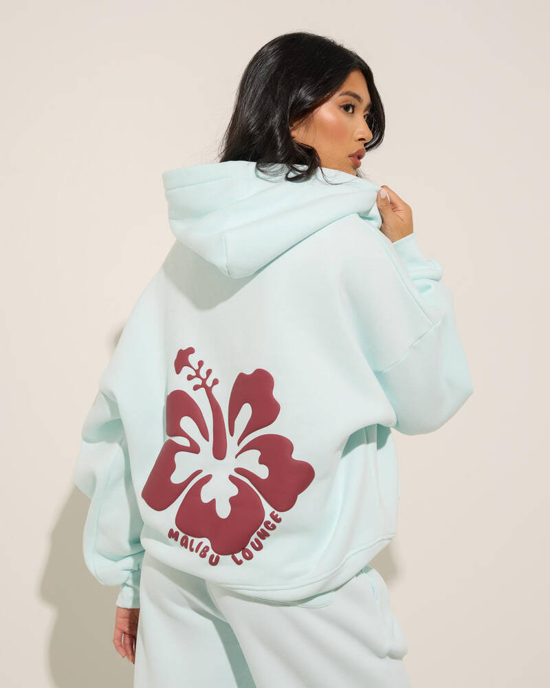 Malibu Lounge Hibiscus Hoodie for Womens