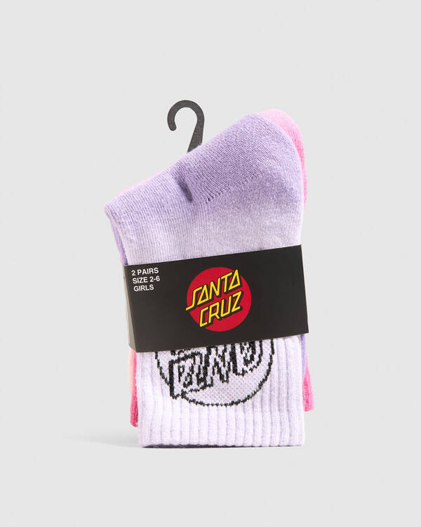 Santa Cruz Girls' Opus Dot Mid Sock Pack for Womens