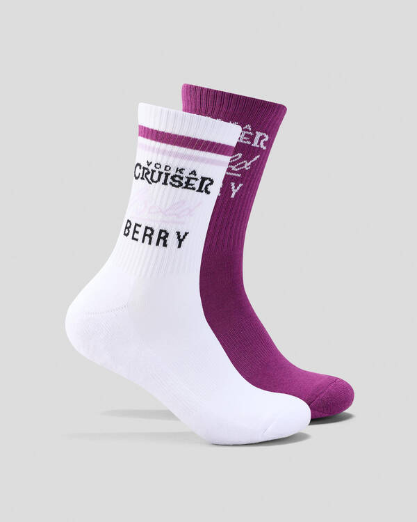 Vodka Cruiser Bold Berry Sneaker Sock 2 Pack