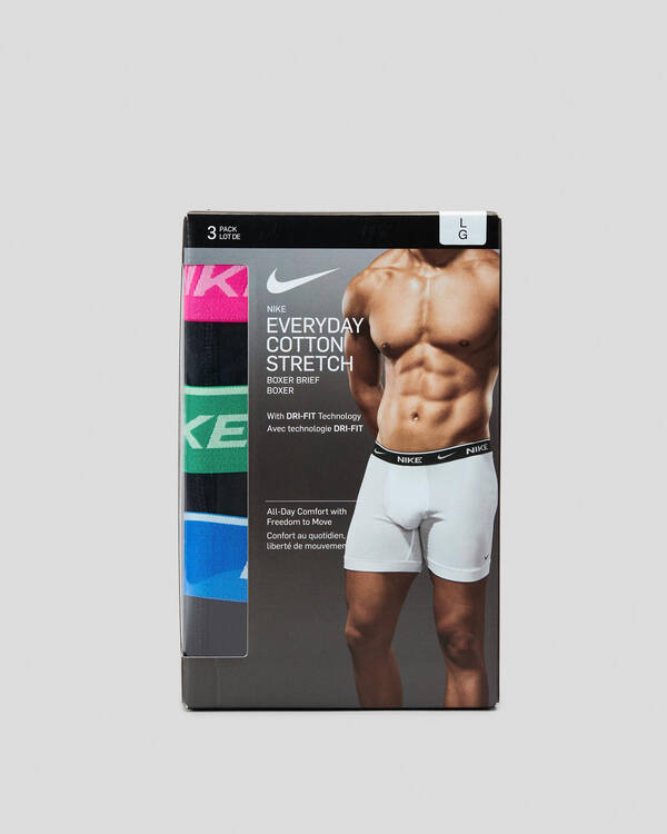 Nike Cotton Stretch Boxer Briefs 3 Pack for Mens