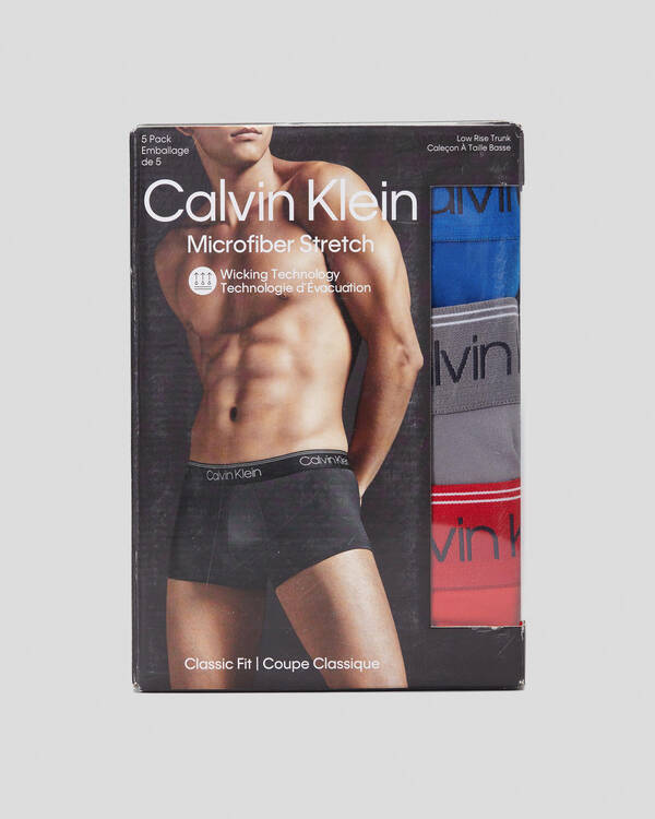 Calvin Klein Micro Stretch Low Rise Trunks 5 Pack for Mens