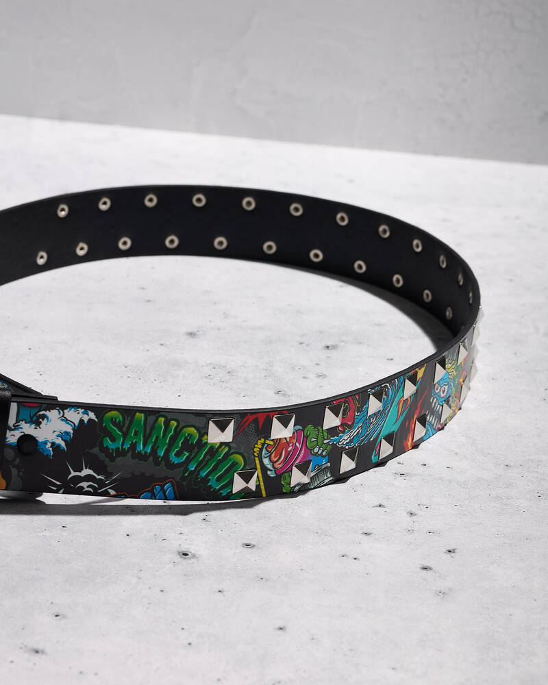 Sanction Boys' Monstrous Studded PU Belt for Mens