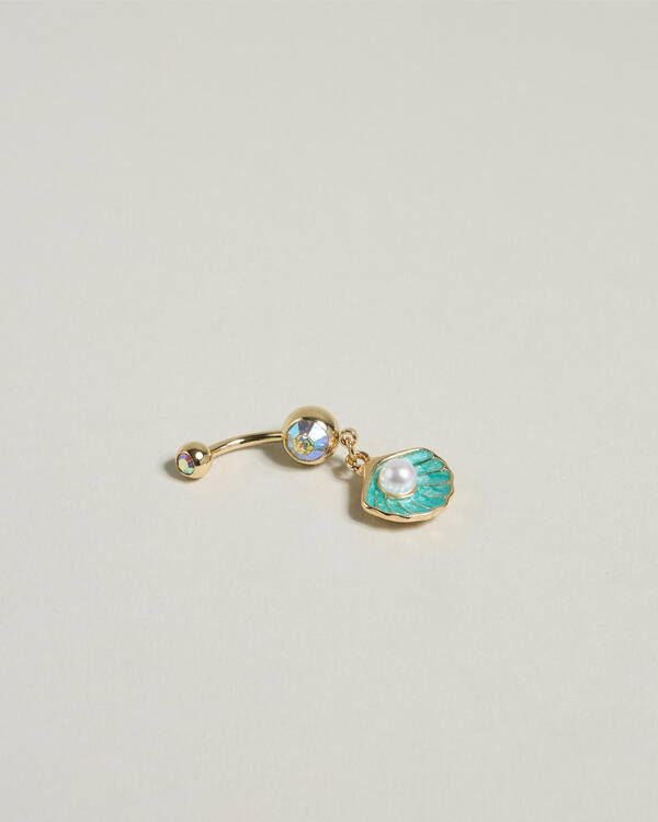 Karyn In LA Charlotte Shell Belly Ring Pack for Womens
