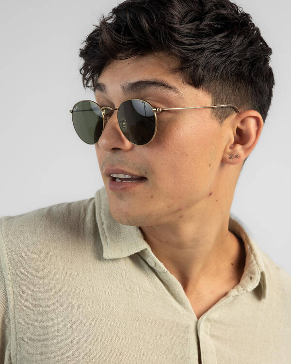 Ray-Ban Round Metal Sunglasses for Mens
