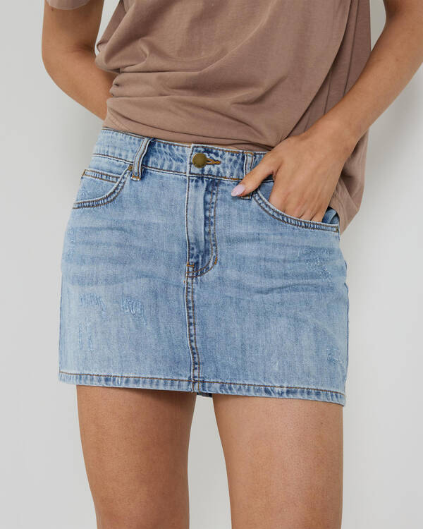Billabong Frankie Denim Mini Skirt for Womens