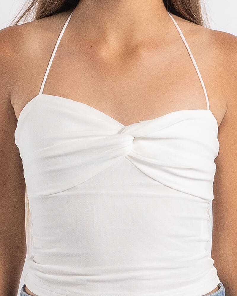 Ava And Ever Girls' James Mesh Halter Top for Womens
