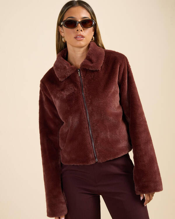 Ava And Ever Tilly Faux Fur Jacket for Womens