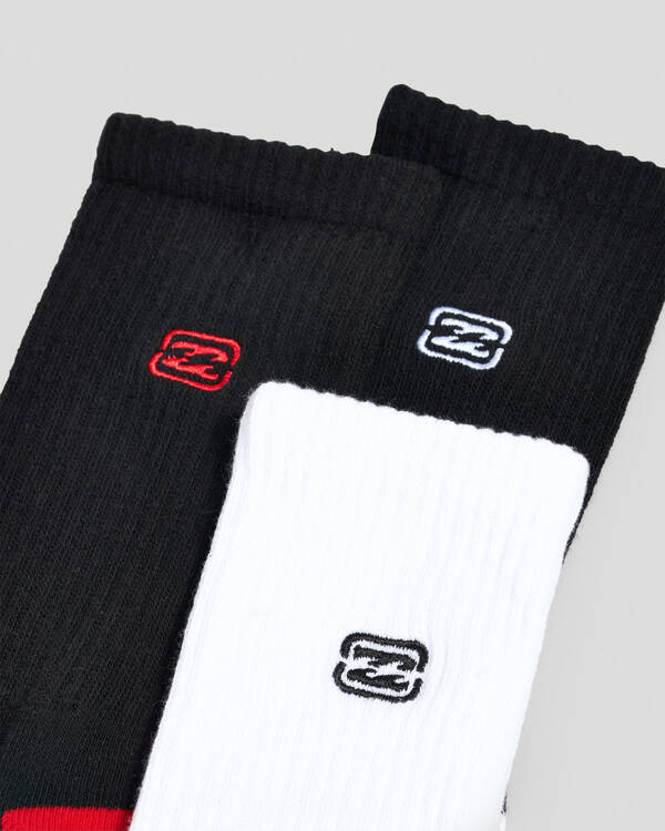 Billabong Boys' Bracket Wave Socks 3 Pack for Mens