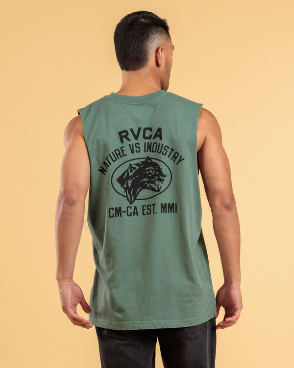 RVCA Sky Cat Muscle Tank for Mens