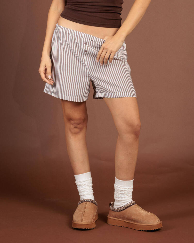 Malibu Lounge Boyfriend Long Boxer Short for Womens