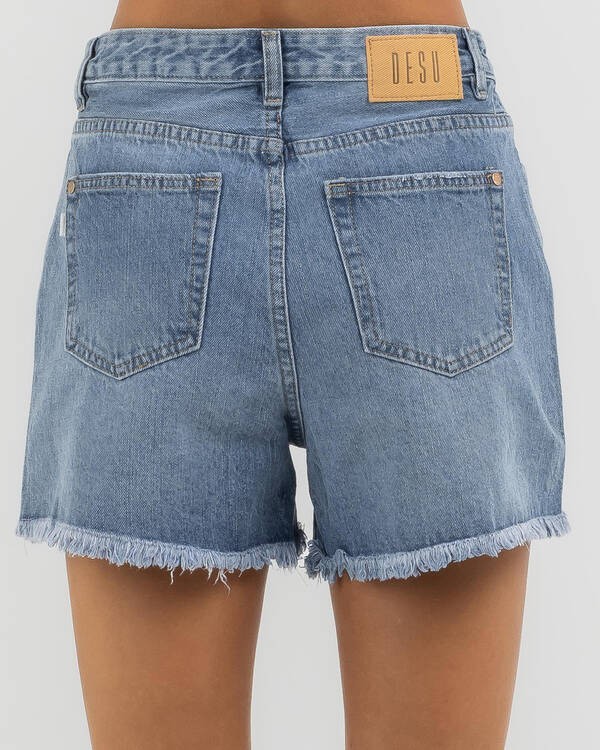 DESU Reign Mid Denim Shorts for Womens